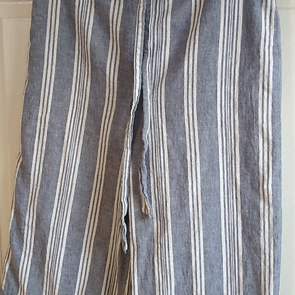 Pink Rose cotten linen wide leg pants size Lg - Picture 4 of 9